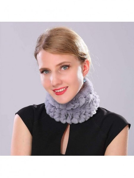 Skullies & Beanies Rabbit Fur Headband Elastic Winter Neck Warmer Fur Ring Cowl Scarf for Women Girls - 2 - CL18LZ0920O $21.85