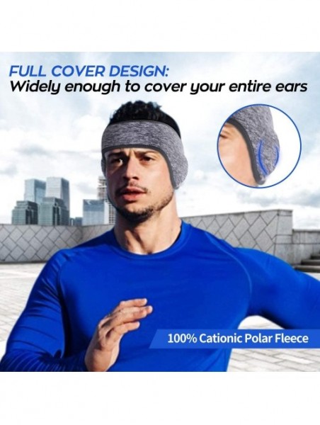 Headbands Headbands Stretch Earmuffs Wear Full - grey+purple - CF1926U2R6L $15.24