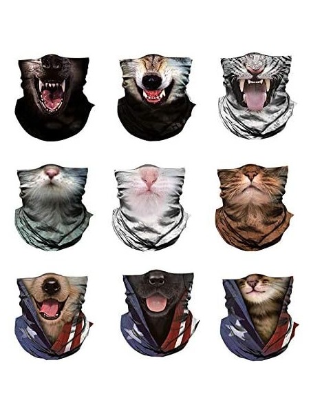 Balaclavas Seamless Bandana Protection Headwear Balaclava - Cat-02 - CC197X9W57K $11.40