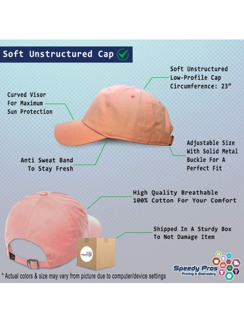 Baseball Caps Custom Soft Baseball Cap Shamrock Embroidery Dad Hats for Men & Women - Soft Pink - CH18SGL05XN $16.36