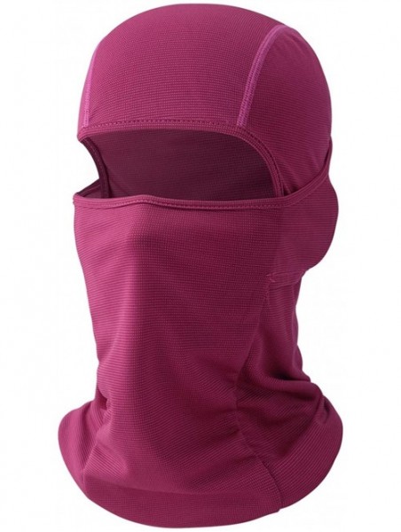 Balaclavas Balaclava Full Face Ski Mask Tactical Balaclava Hood Winter Hats Gear - Sun Protection-fushcia - CV18L856WY7 $12.29