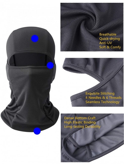 Balaclavas Balaclava Full Face Ski Mask Tactical Balaclava Hood Winter Hats Gear - Sun Protection-fushcia - CV18L856WY7 $12.29