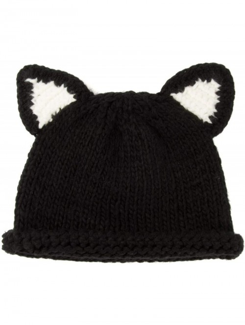 Skullies & Beanies Women's Cute Soft Stretch Cable Knit Beanie Hat - Black02 - C3185UDKDLQ $12.73