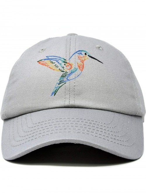 Baseball Caps Hummingbird Hat Baseball Cap Mom Nature Wildlife Birdwatcher Gift - Gray - CD18SK352L9 $20.80