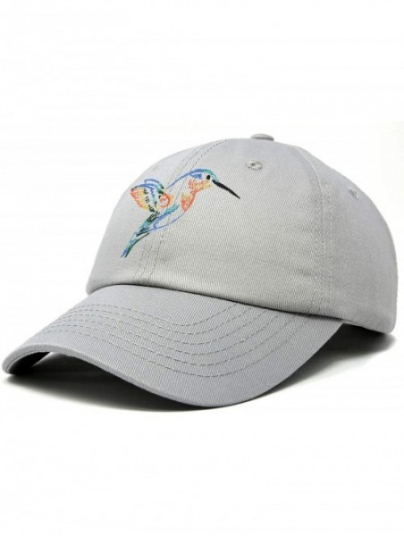 Baseball Caps Hummingbird Hat Baseball Cap Mom Nature Wildlife Birdwatcher Gift - Gray - CD18SK352L9 $20.80