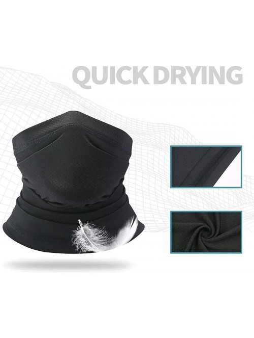 Balaclavas Bandana Rave for Men and Women Unisex Headwear Seamless Neck Gaiter - 1black and 1white Bandana - CO197WO9Y7T $17.67