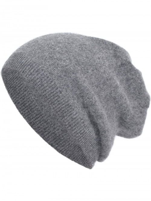 Skullies & Beanies Cashmere Slouchy Beanie Winter Warm Knit Hat for Women Men Cashmere Wool Knit Beanie Ski Skull Stocking Ca...