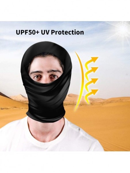 Balaclavas UPF50+ UV Protection Seamless Bandanas Face Cover Neck Gaiter Scarf Headbands for Outdoors Sports - Triangles - CA...