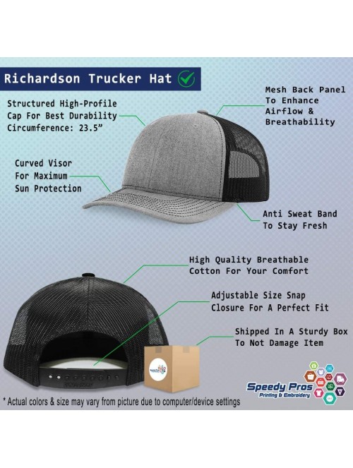 Baseball Caps Custom Richardson Trucker Hat Catfish B Embroidery Design Mesh Baseball Cap - Heather Gray/Black - CC18SOG8U09 ...