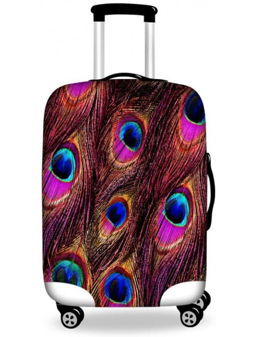 Sun Hats Peacock Feather Printing Luggage Protective Cover for 18-21 Inch Case - Peacock Feather 5 - C5188NKXAG9 $25.70