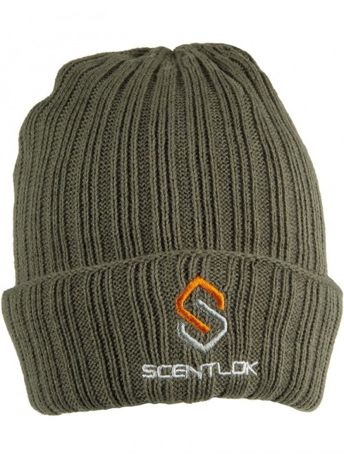 Skullies & Beanies Men's Carbon Alloy Knit Cuff Beanie - Forest Green - CU11ZTM14BF $23.63