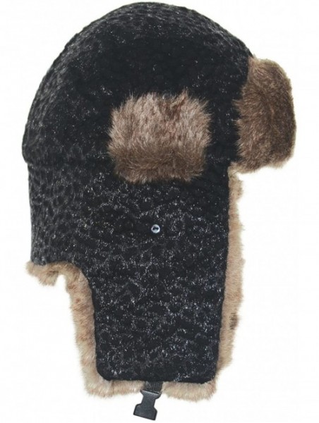 Skullies & Beanies Winter Wool Faux Fur Hat Super Thick And Soft - Texture Charcoal - CW11HXBVAXL $21.40