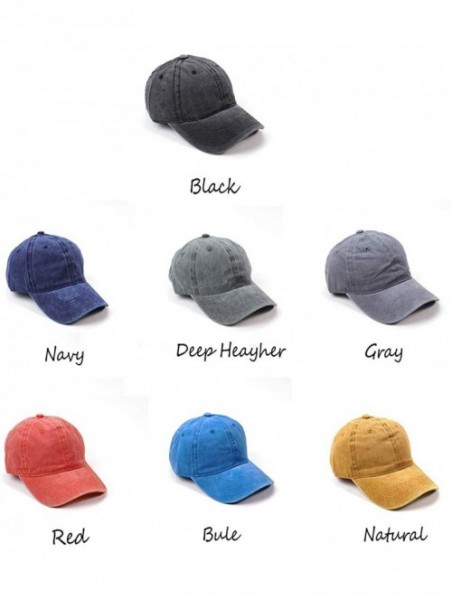 Baseball Caps Men's & Womens Fashion with Willie Nelson Outlaw Music Funny Logo Adjustable Jeans Cap - Deep Heather - CT18AW3...