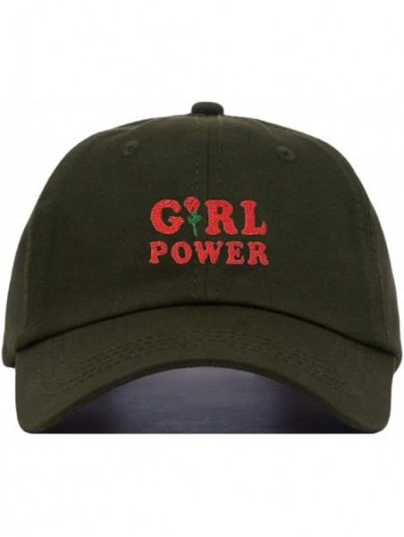 Baseball Caps Girl Power Baseball Hat- Embroidered Dad Cap- Unstructured Soft Cotton- Adjustable Strap Back (Multiple Colors)...