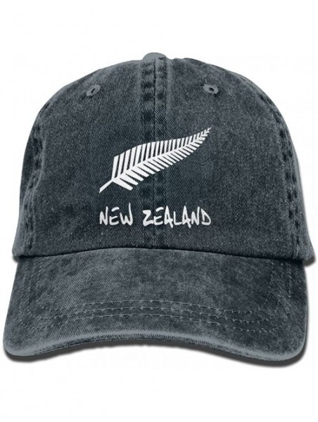 Cowboy Hats Cap New Zealand Unisex Cotton Denim Hat Washed Retro Gym Hat - Navy - CW189QA62YR $15.87