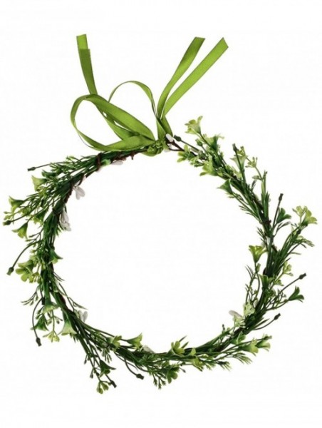 Headbands Succulent Flower Crown Eucalyptus Halo Wedding Floral Headband Photo Prop - Flower Green - CD18E7OWCMX $15.12