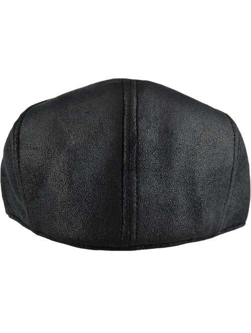 Newsboy Caps Premium Men's Wool Newsboy Cap SnapBrim Thick Winter Ivy Flat Stylish Hat - 2328-black Patch - C018Y8IUT55 $20.20