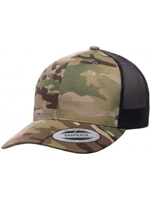 Baseball Caps Trucker Cap - Multicam Green/ Black - CY18EE5M8RR $11.22