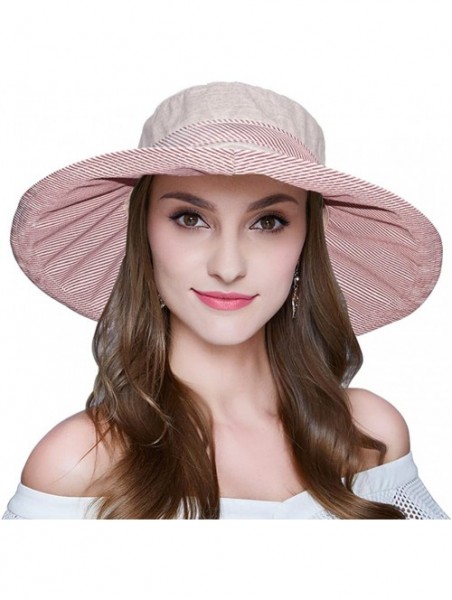 Sun Hats Womens Summer Sun Hat Foldable Floppy Wide Brim Beach Hat with Chin Cord - Grey - CN18D39GLX7 $11.43