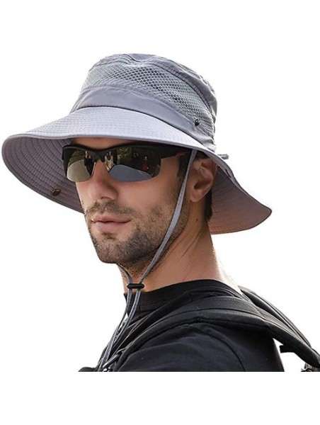 Sun Hats Men Women Sunscreen Cooling Hat Ice Cap Heatstroke Protection Cooling Cap Wide Brim Sun Hat with UV Protection - CH1...