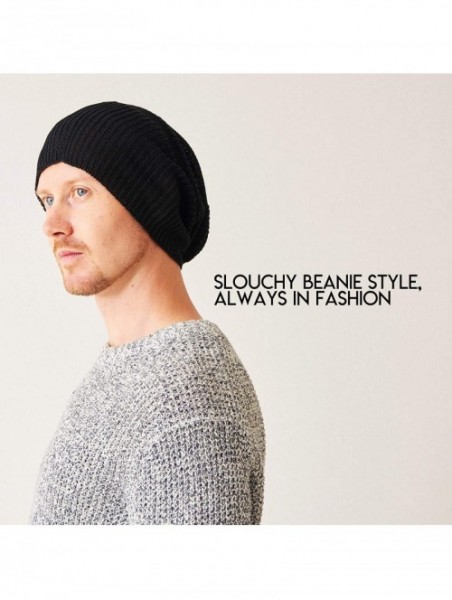 Skullies & Beanies Silk Slouchy Beanie Womens - Mens Slouch Hat Summer Chemo Cap Silk Knit - Beige - CA18L793HXW $56.88