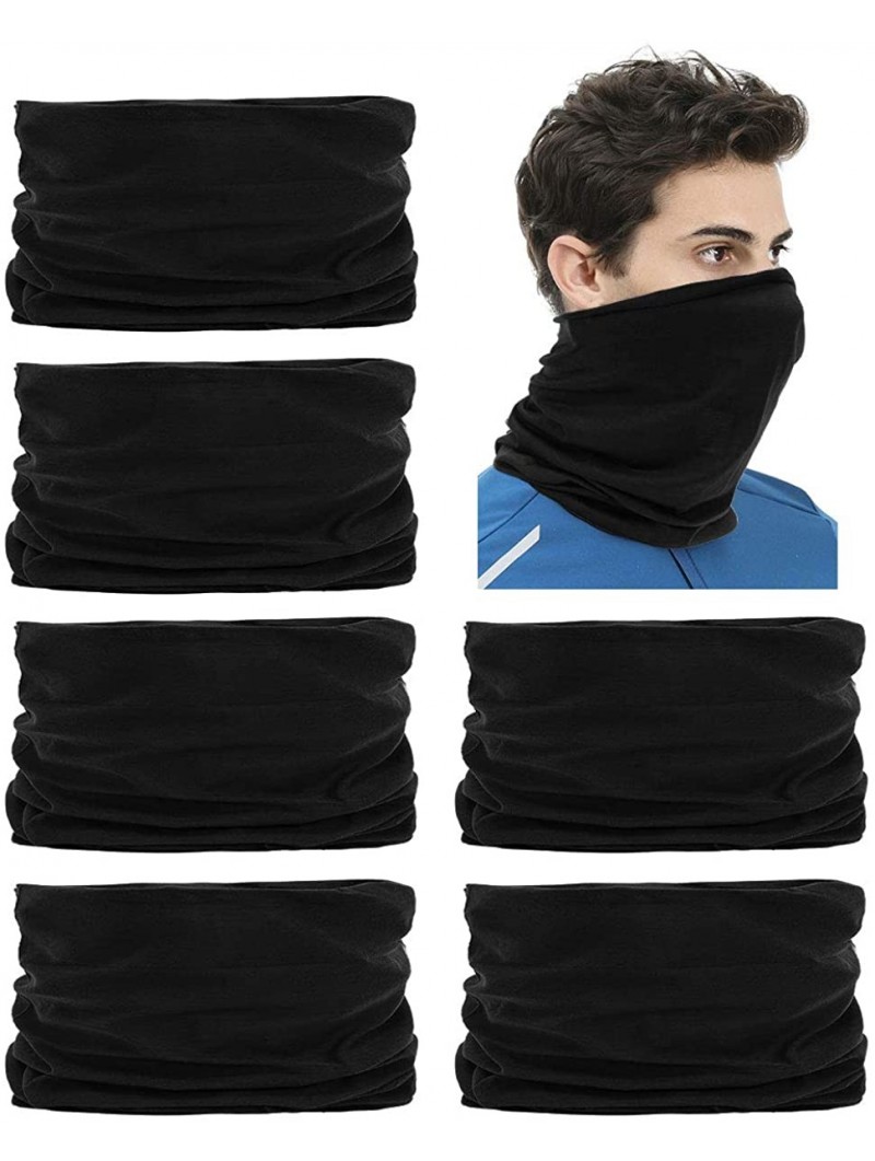 Balaclavas Sport Headband Bandana - Tube Scarf Neck Gaiter Balaclava Sport Headwear for Outdoor - Black - C71992NA8W0 $14.28