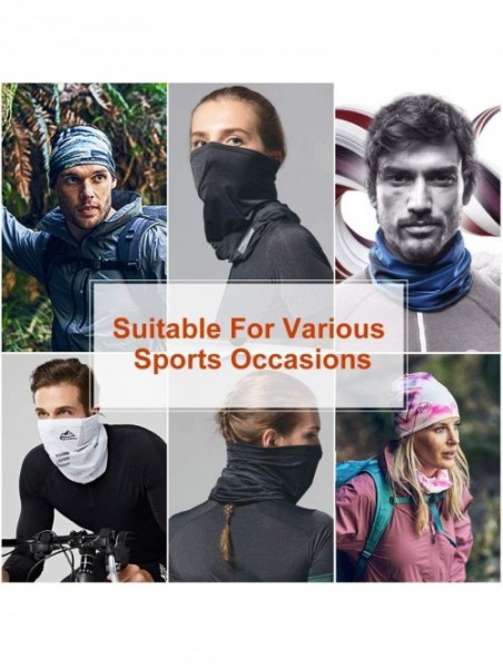 Balaclavas Sport Headband Bandana - Tube Scarf Neck Gaiter Balaclava Sport Headwear for Outdoor - Black - C71992NA8W0 $14.28