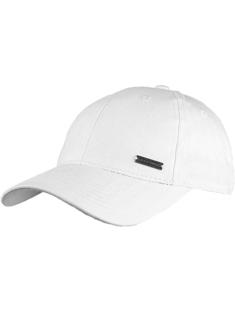 Baseball Caps Baseball King Fifth Profile Cap - White Herringbone - CY18IDXQUUL $21.38