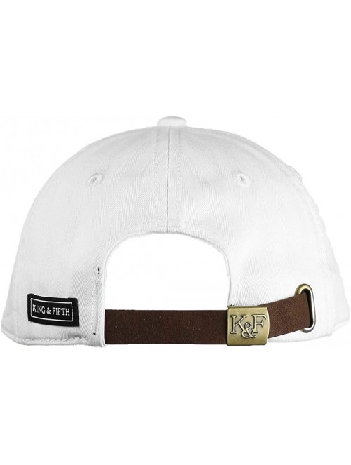 Baseball Caps Baseball King Fifth Profile Cap - White Herringbone - CY18IDXQUUL $21.38