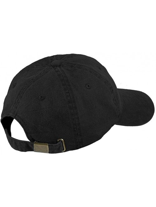 Baseball Caps Pineapple Embroidered Pigment Dyed 100% Cotton Cap - Black - C112FXK4WN9 $20.24