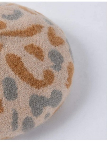 Berets Leopard Animal Artist Painter - Beigeyellowleopard - C618XHSW5G2 $25.34