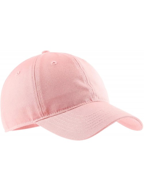 Baseball Caps Men's Soft Brushed Canvas Cap - Light Pink - C311QDS35OD $12.27