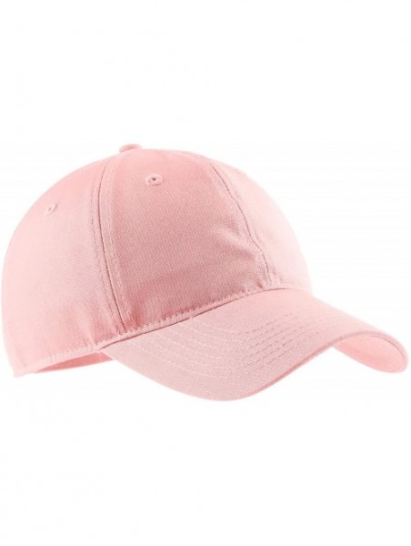 Baseball Caps Men's Soft Brushed Canvas Cap - Light Pink - C311QDS35OD $12.27