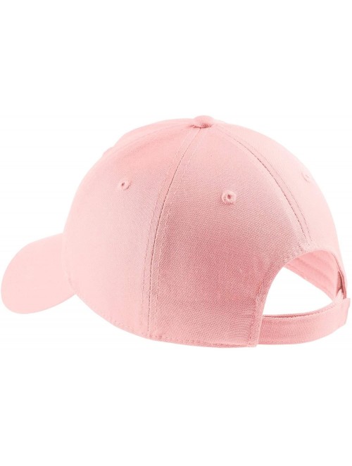 Baseball Caps Men's Soft Brushed Canvas Cap - Light Pink - C311QDS35OD $12.27