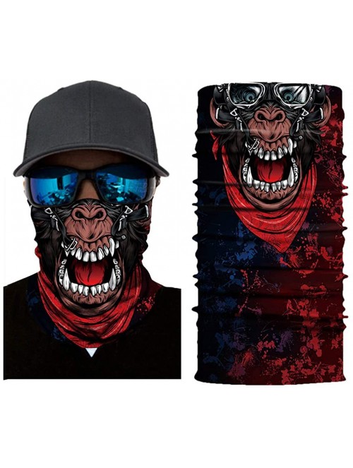 Balaclavas Lion Print Face Mask- Rave Bandana- Neck Gaiter- Scarf- Summer Balaclava for Dust Wind UV Protection - Anr - CD197...