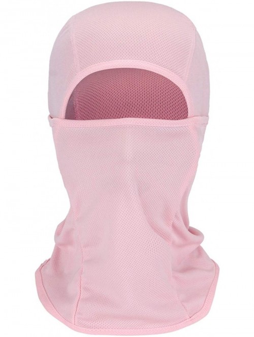 Balaclavas Balaclava Face Mask for Men Women Motorcycle Windproof Face Cover Ninja Mask - Pink - CD1983WZRUC $18.49