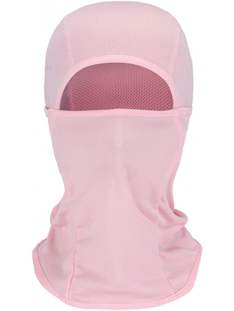 Balaclavas Balaclava Face Mask for Men Women Motorcycle Windproof Face Cover Ninja Mask - Pink - CD1983WZRUC $18.49