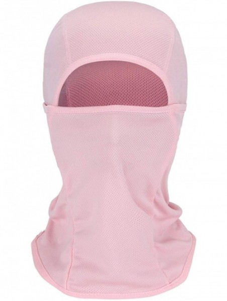 Balaclavas Balaclava Face Mask for Men Women Motorcycle Windproof Face Cover Ninja Mask - Pink - CD1983WZRUC $18.49