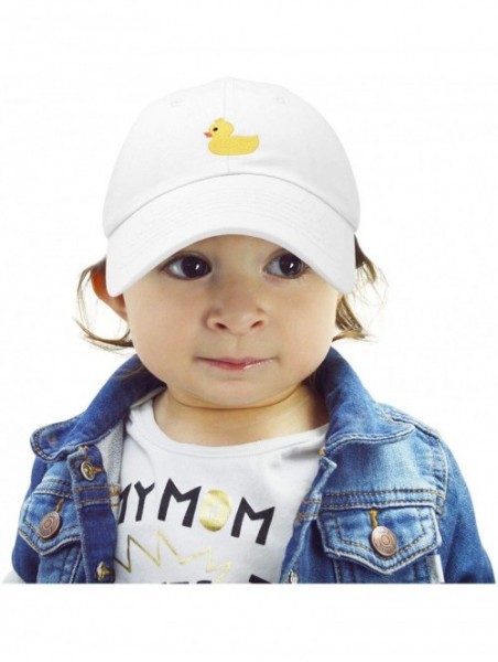 Baseball Caps Cute Ducky Soft Baseball Cap Dad Hat - Xxs / Xs / S - White - CJ18LXO8G39 $17.73