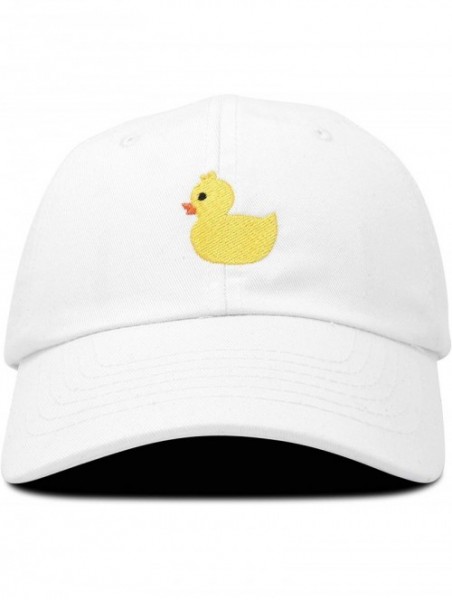 Baseball Caps Cute Ducky Soft Baseball Cap Dad Hat - Xxs / Xs / S - White - CJ18LXO8G39 $17.73