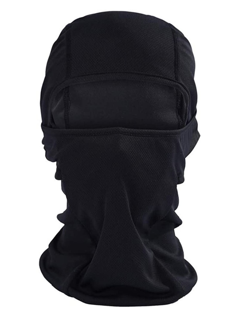 Balaclavas Summer Men Women Balaclavas Face Ski Mask Windproof Sports Outdoor - Black - C818XS3G50U $9.79