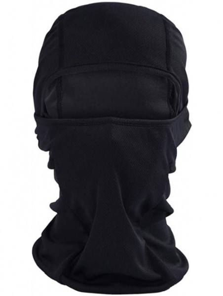 Balaclavas Summer Men Women Balaclavas Face Ski Mask Windproof Sports Outdoor - Black - C818XS3G50U $9.79