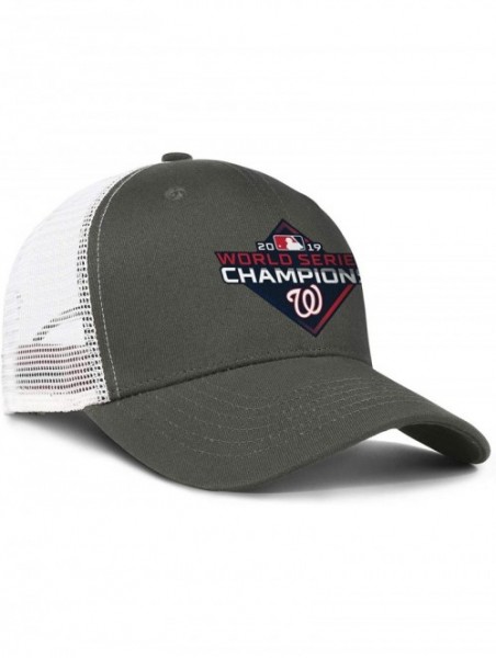 Baseball Caps Men's Women's 2019-world-series-baseball-championships-w-logo-Nats Cap Printed Hats Workout Caps - Army-green-1...