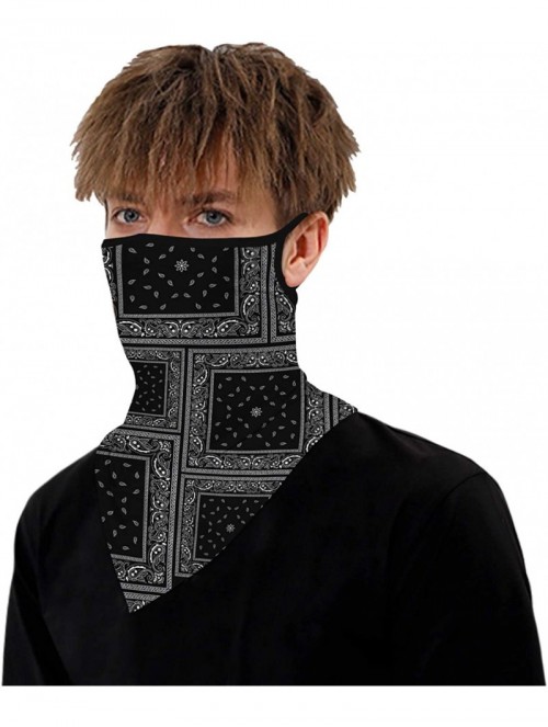 Balaclavas Men Women Face Cover Mask Bandana Ear Loops Balaclava Neck Gaiters for Outdoor Dust Wind Sun Protection - Color03 ...