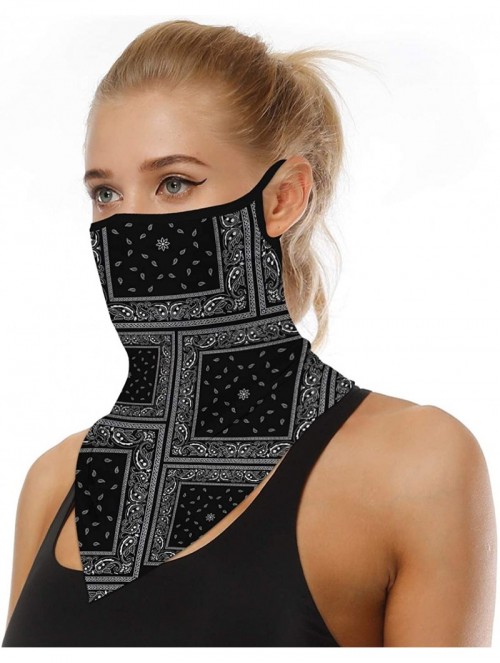 Balaclavas Men Women Face Cover Mask Bandana Ear Loops Balaclava Neck Gaiters for Outdoor Dust Wind Sun Protection - Color03 ...