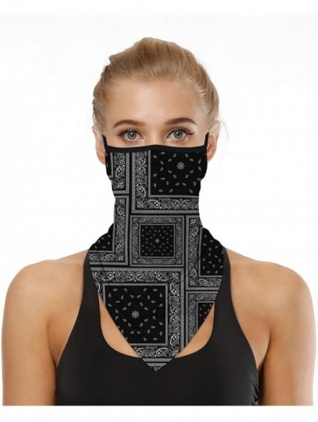 Balaclavas Men Women Face Cover Mask Bandana Ear Loops Balaclava Neck Gaiters for Outdoor Dust Wind Sun Protection - Color03 ...