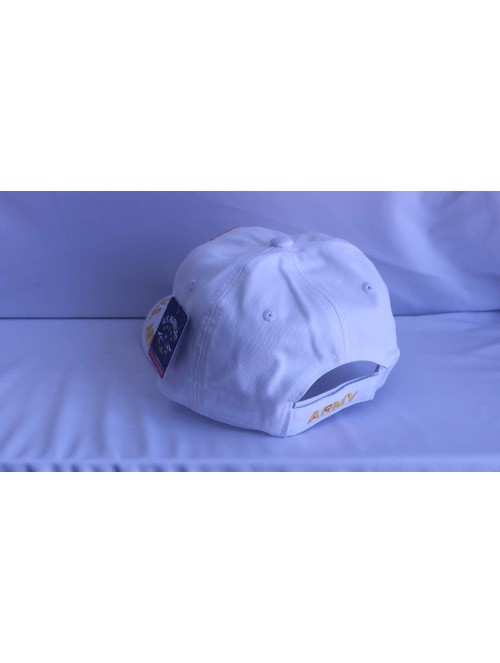 Baseball Caps Retired Baseball Military American Warriors - White - CA18HCH7XQR $26.10