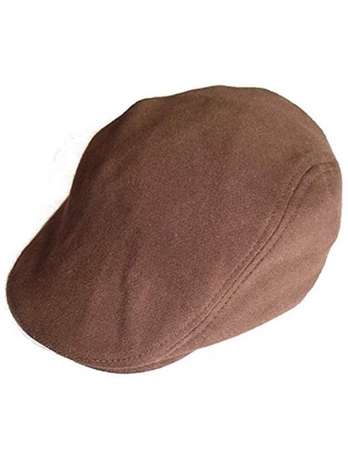 Newsboy Caps Men's Newsboy Gatsby Cabbie Hats Cotton Adjustable Driving Winter Hat - Coffee - C018M3Z39W6 $13.51