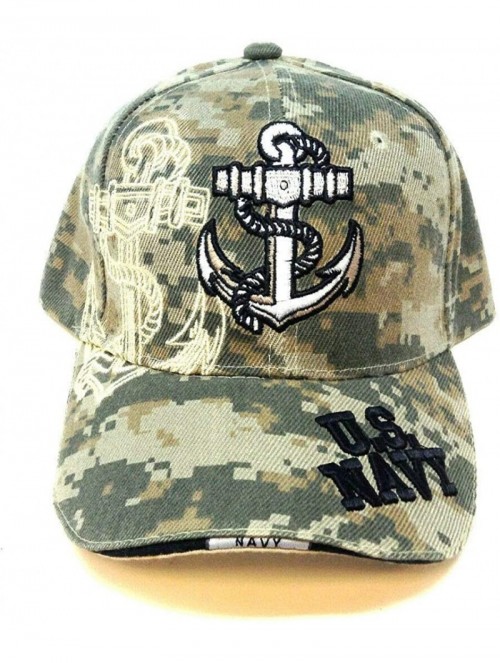 Baseball Caps US Navy 3D Embroidered Baseball Cap Hat - Camouflage - CM11MNO8L3L $19.49