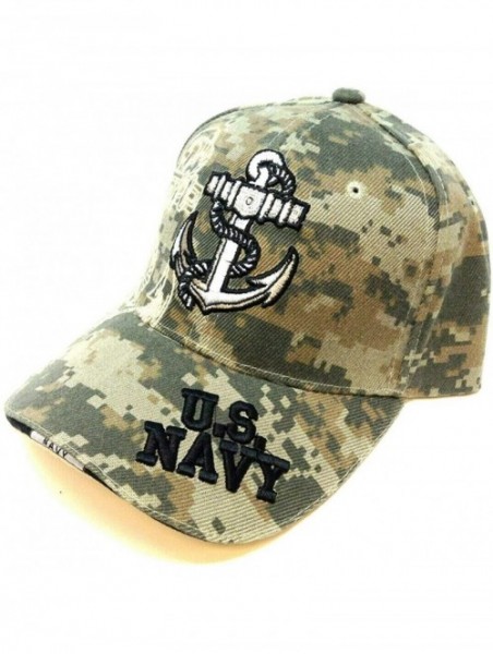 Baseball Caps US Navy 3D Embroidered Baseball Cap Hat - Camouflage - CM11MNO8L3L $19.49